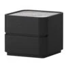 Clayton Bedside Table - Black Marble
