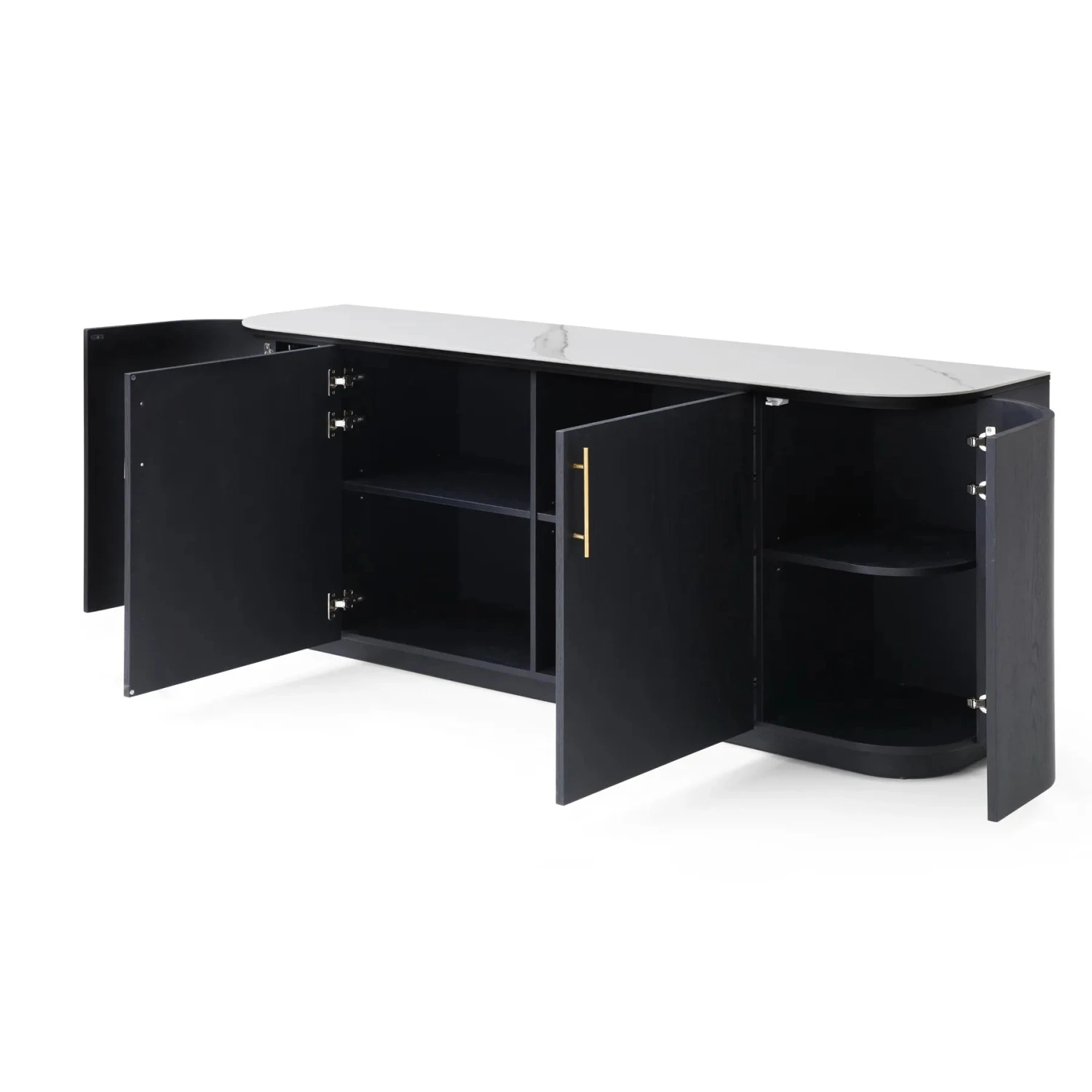 Blackwell Sideboard - Black / White Ceramic - Image 2