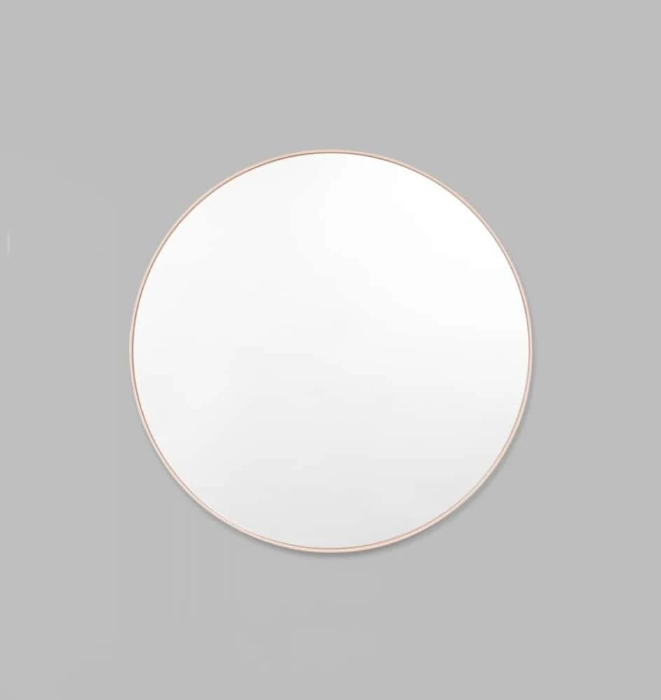 Bjorn Round Mirror - Powder 100cm