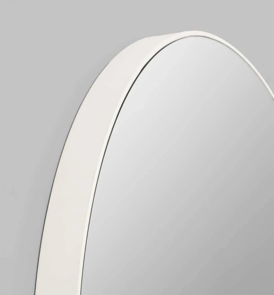 Flynn Round Mirror - White 80cm - Image 3