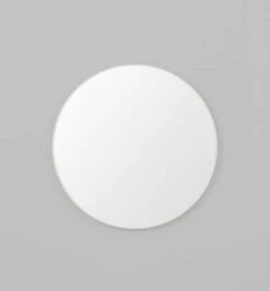 Flynn Round Mirror - White 80cm
