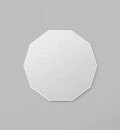 Flynn Geo Mirror - White