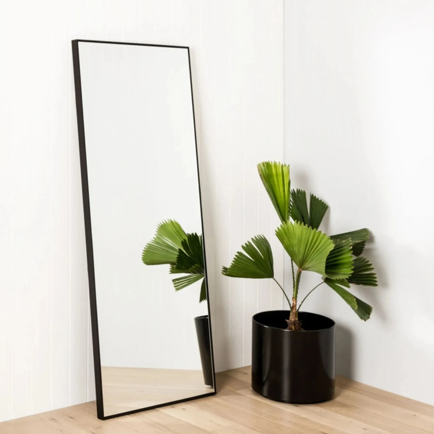 Flynn Leaner Mirror - Black 50cm X 135cm - Image 2