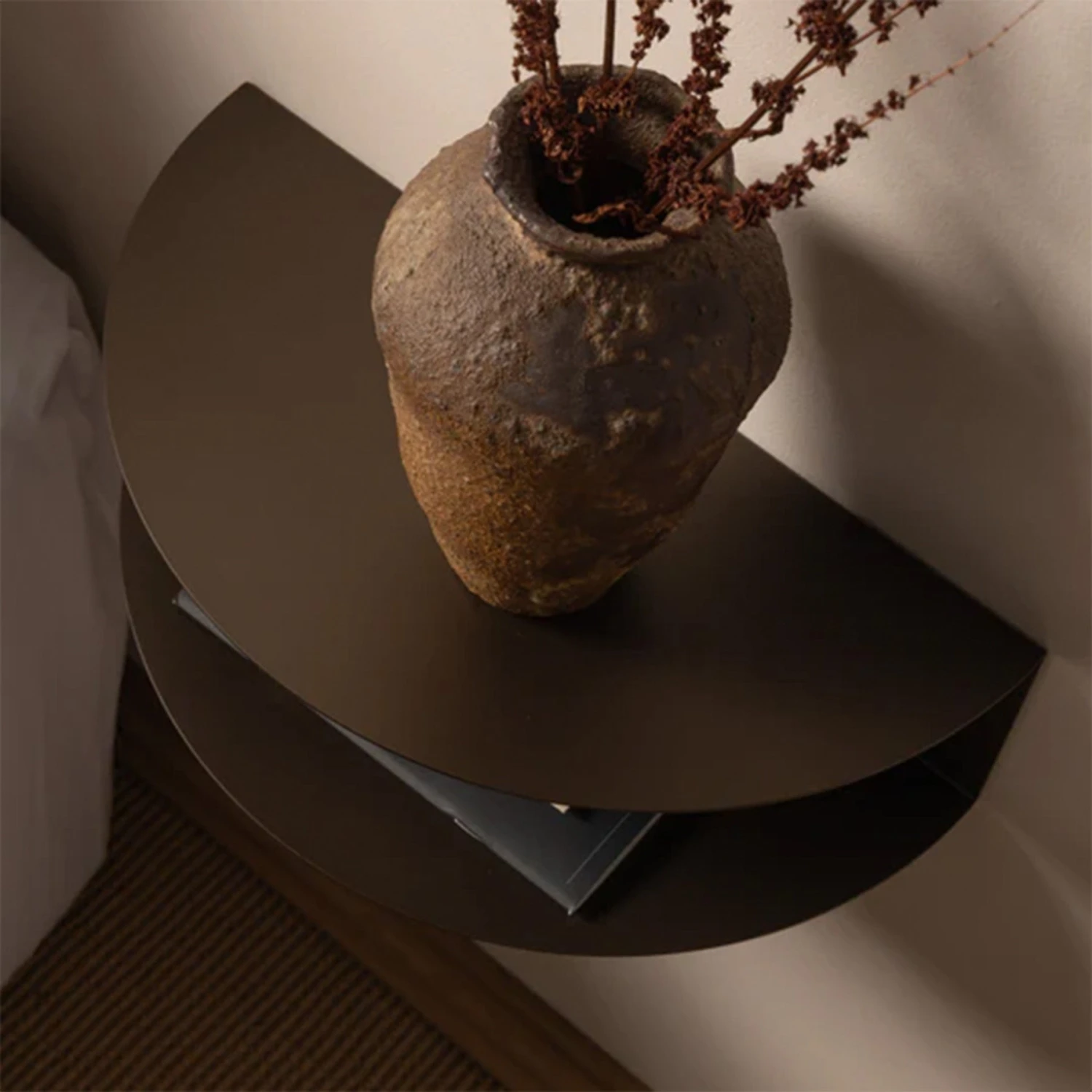 Fold Hanging Bedside Table - Bronze - Image 2