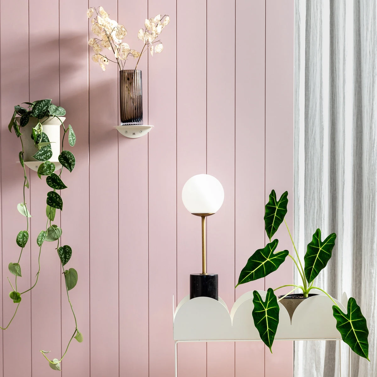 Fold Round Set Of 2 Shelves - White - Image 3