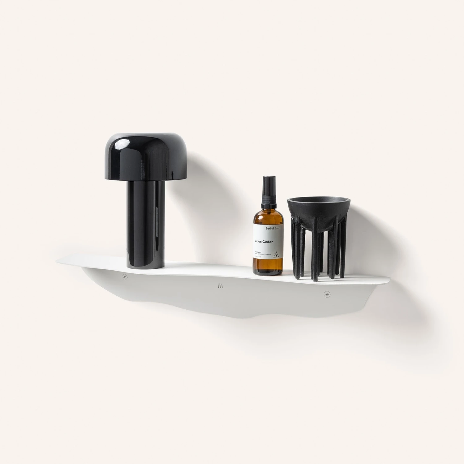 Fold Wavy Shelf 75cm - White - Image 3