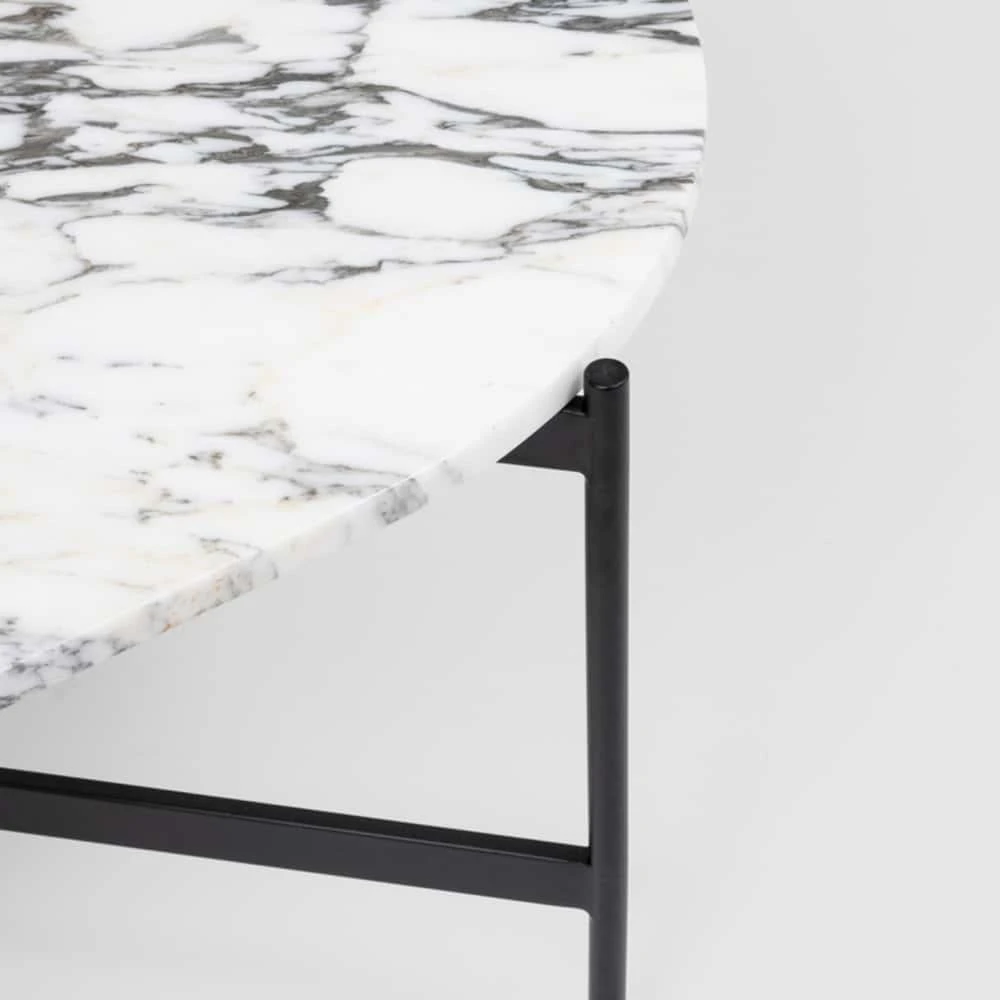 Rhonde Marble Coffee Table - Black - Image 2