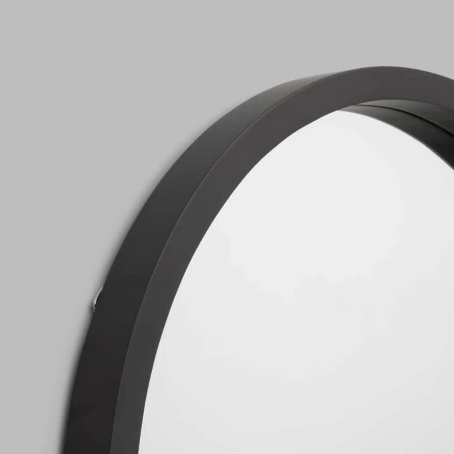 Adel Round Mirror - Black 80cm - Image 2