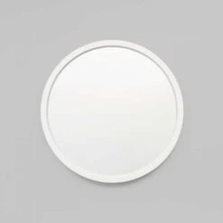 Adel Round Mirror - White 80cm