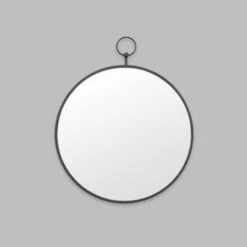 Antique Fob Mirror - Black