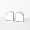 Archie Mirror Bookends - Powder