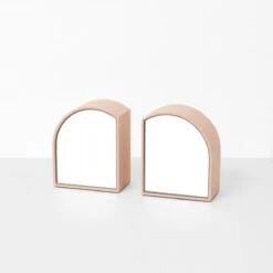 Archie Mirror Bookends - Powder