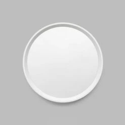 Austen Round Mirror - Bright White