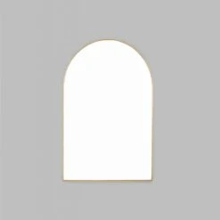 Bjorn Arch Mirror 55cm X 85cm - Brass