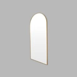 Bjorn Arch Floor Mirror - Brass