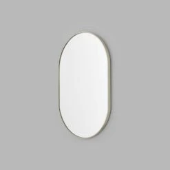 Bjorn Oval Mirror - Silver