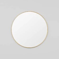 Bjorn Round Mirror - Brass 100cm
