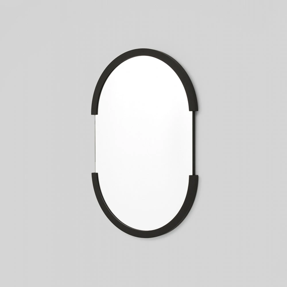 Dawn Oval Mirror - Black