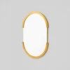 Dawn Oval Mirror - Brass