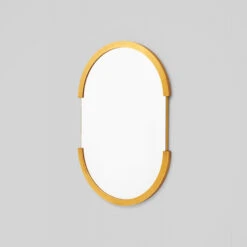 Dawn Oval Mirror - Brass