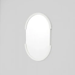 Dawn Oval Mirror - Bright White