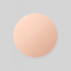 Flynn Round Mirror - Bright White / Dusk