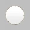 French Maid Round Mirror - Silver