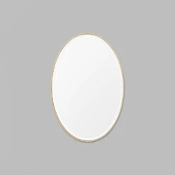 Lolita Oval Mirror 90cm X 60cm - Brass