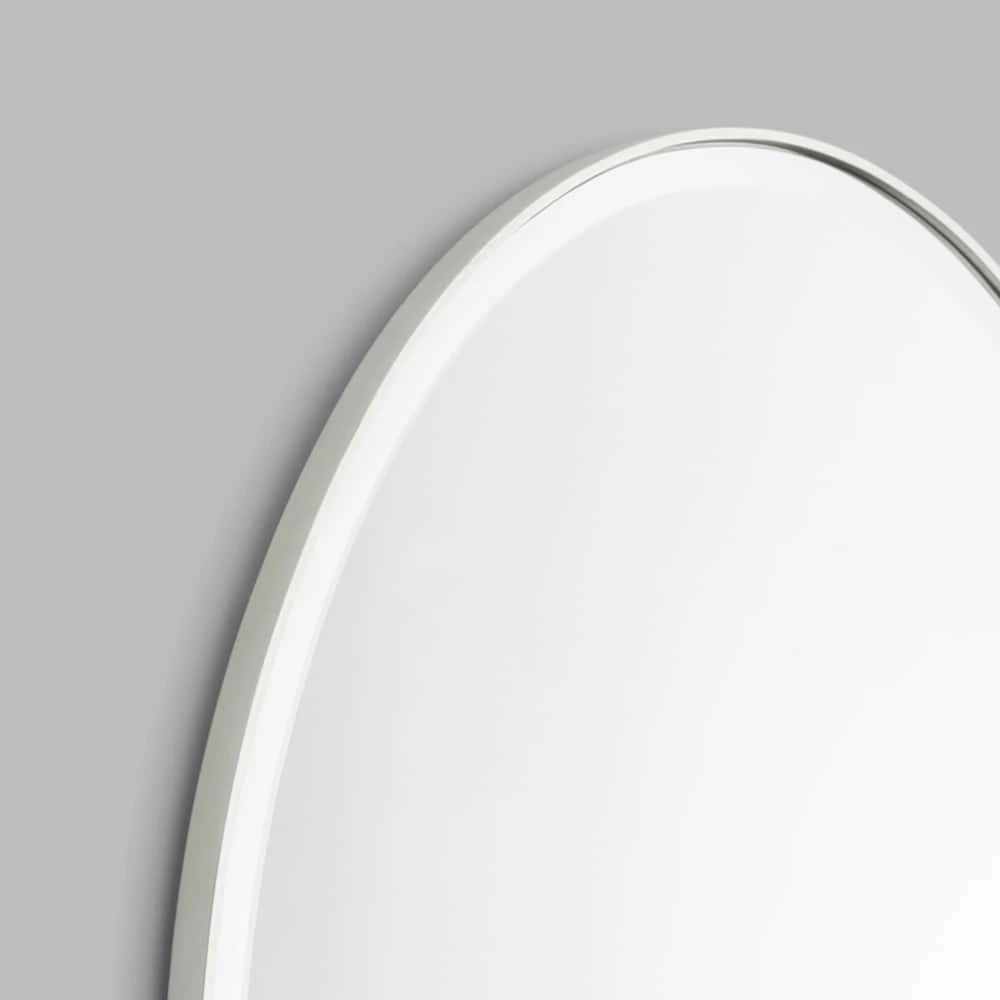 Lolita Oval Mirror 90cm X 60cm - Silver - Image 3