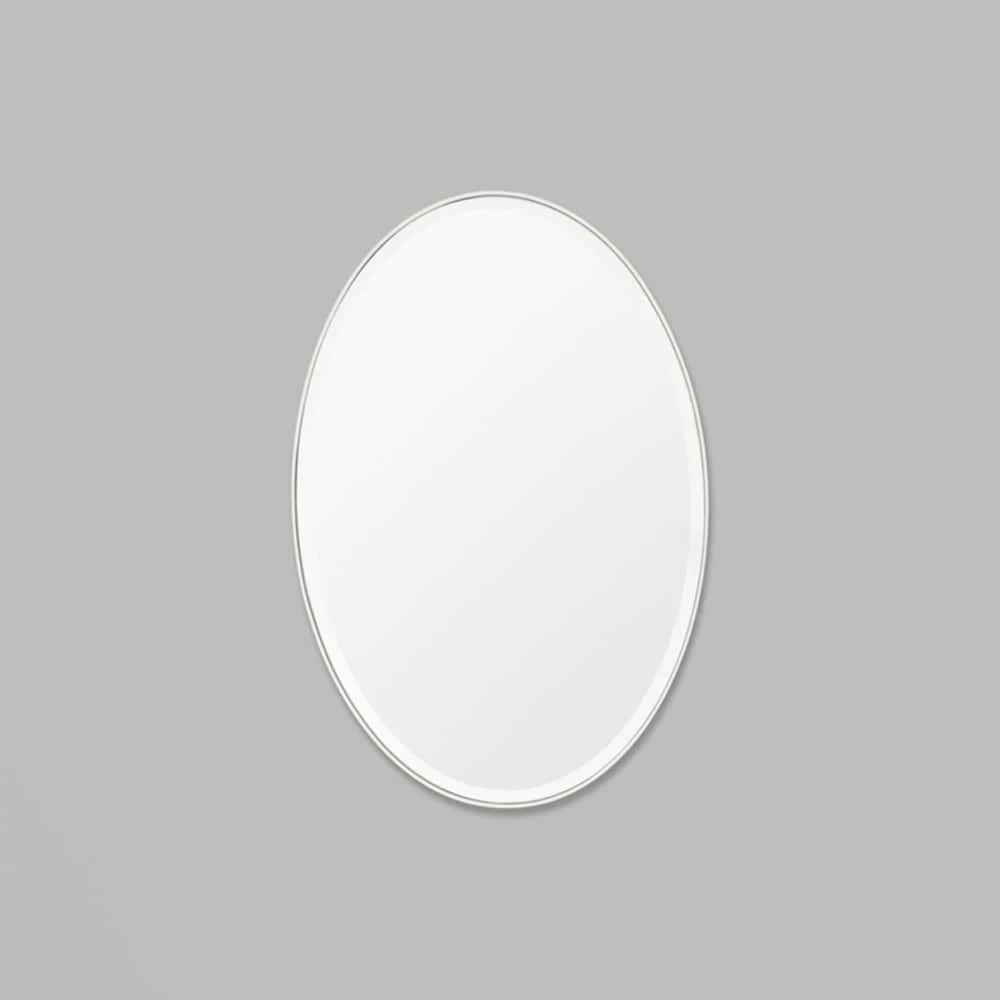 Lolita Oval Mirror 90cm X 60cm - Silver