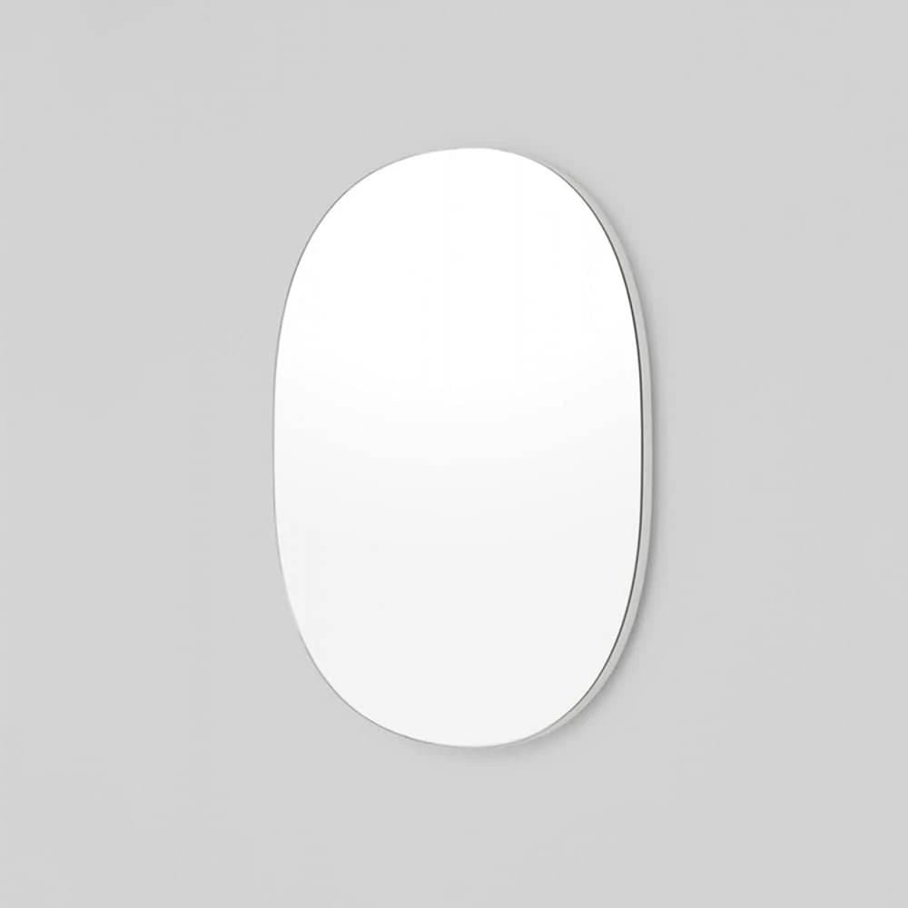 Miller Small Bright White Oval Mirror 60cm X 75cm - Image 4