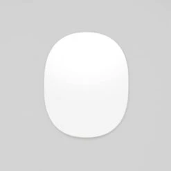 Miller Small Bright White Oval Mirror 60cm X 75cm