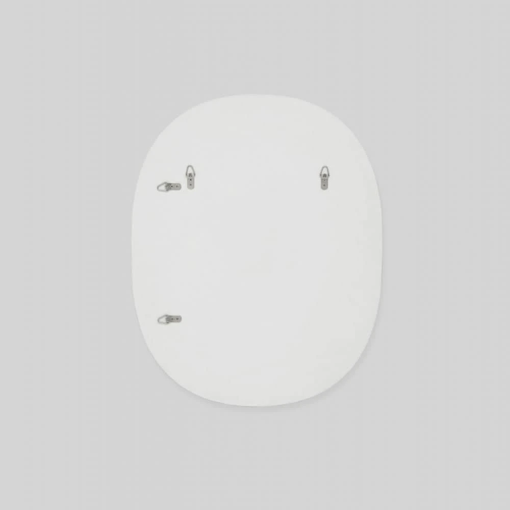 Miller Small Bright White Oval Mirror 60cm X 75cm - Image 6