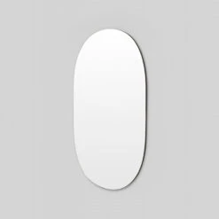 Miller Tall Black Oval Mirror 80cm X 150cm