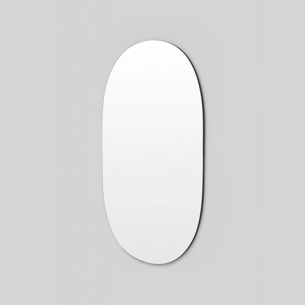 Miller Tall Black Oval Mirror 80cm X 150cm