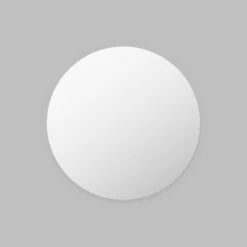 Mira Round Mirror - Snow 90cm