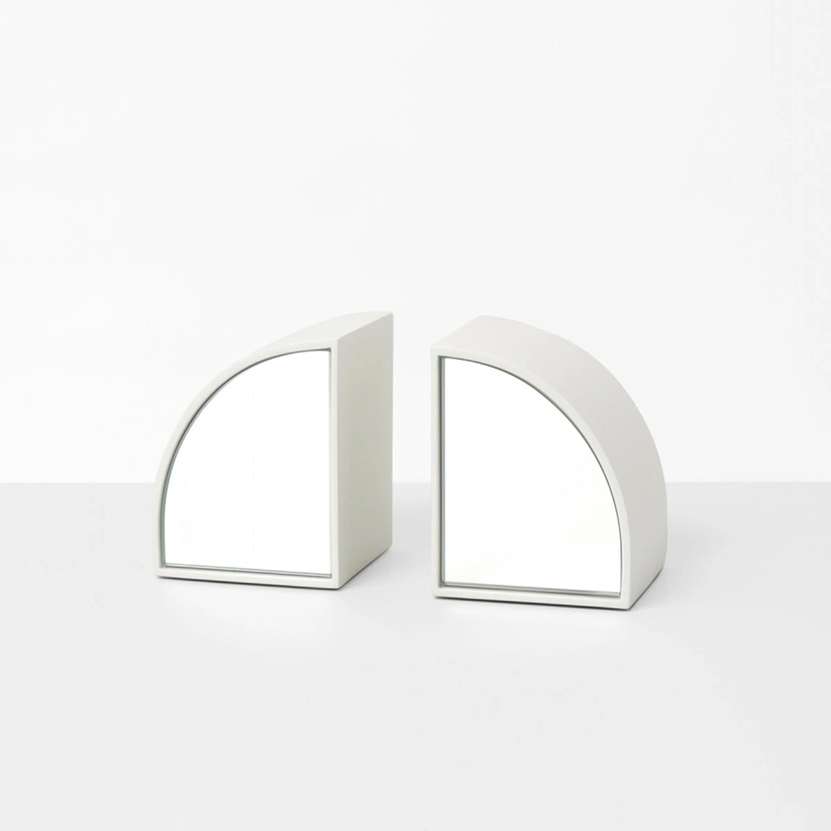 Percy Mirror Bookends - Mist