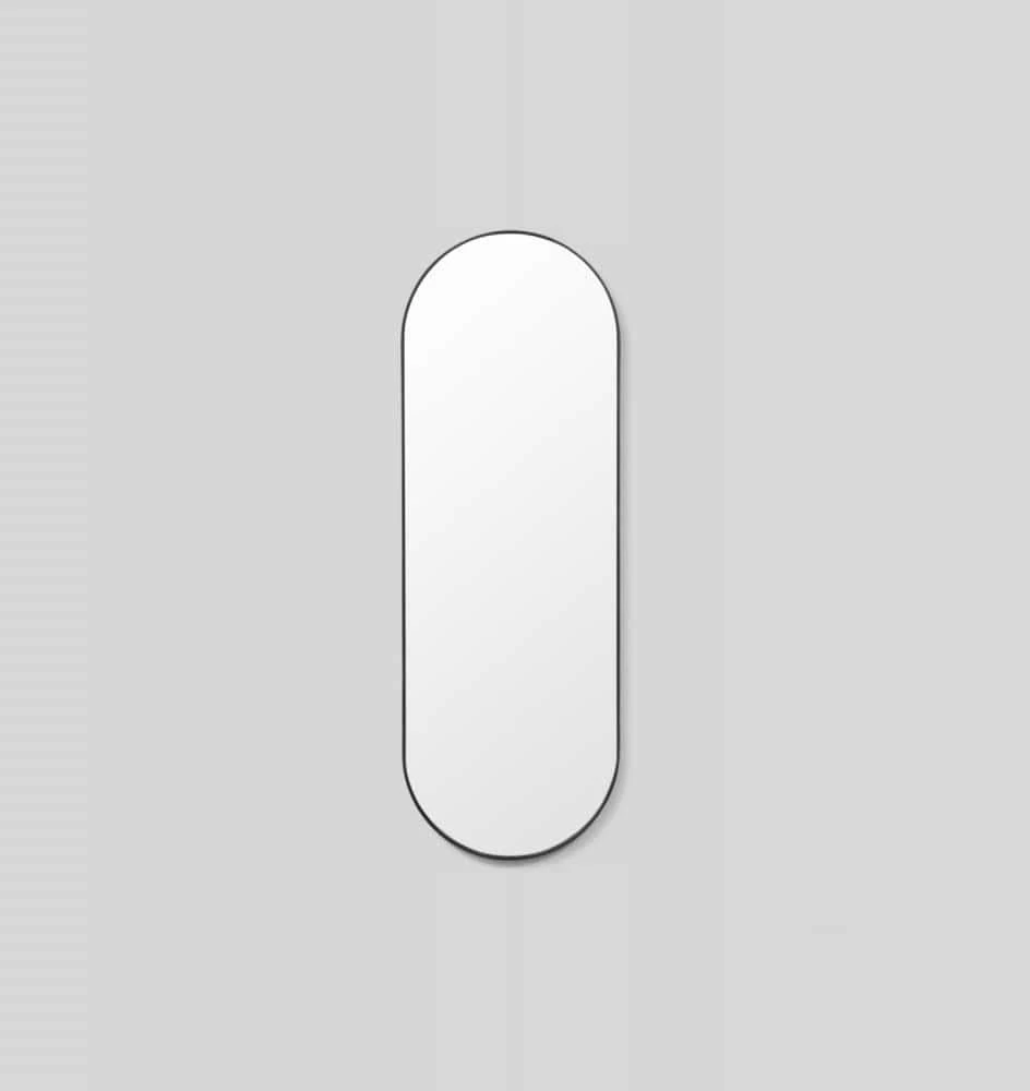 Bjorn Large Oval Mirror - Black