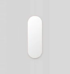 Bjorn Large Oval Mirror - Powder