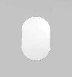 Bjorn Small Oval Mirror - Dove