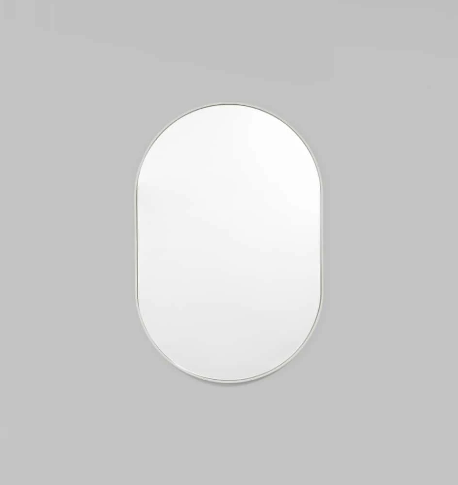 Bjorn Small Oval Mirror - Dove