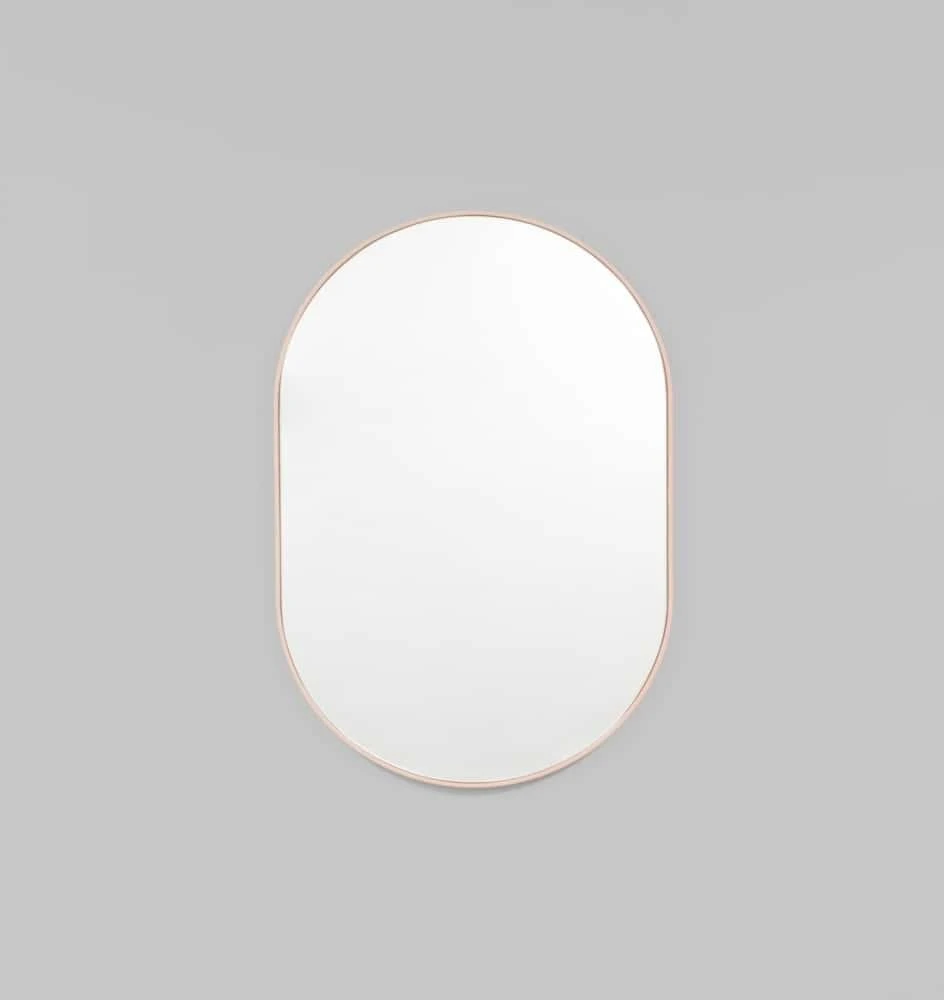 Bjorn Oval Mirror - Powder 50cm X 75cm