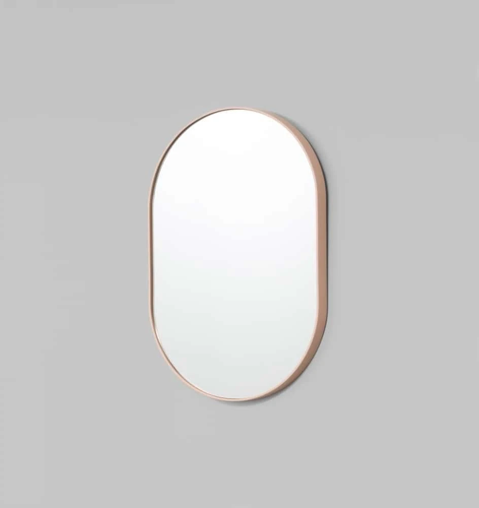 Bjorn Oval Mirror - Powder 50cm X 75cm - Image 2