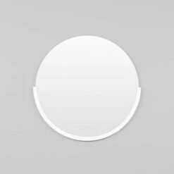 Dawn Round Mirror - Bright White Small