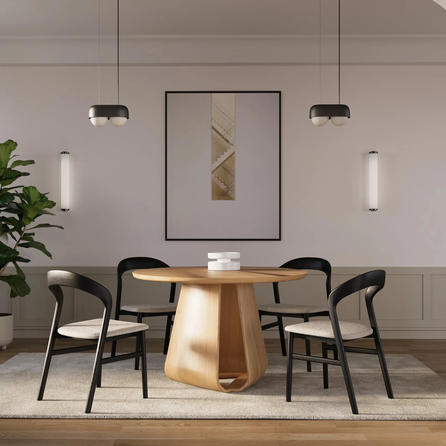 Sima Dining Table 125cm - Oak - Image 2