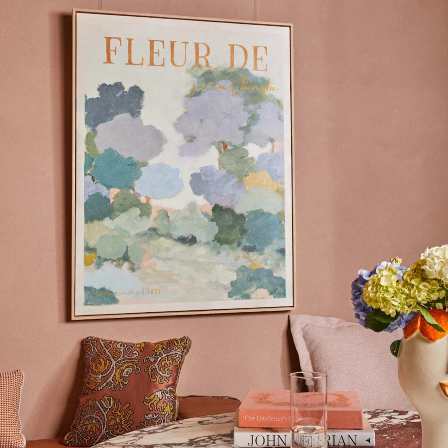 Fleur De Jacaranda Canvas Print 112.5Cm X 150Cm - Image 2