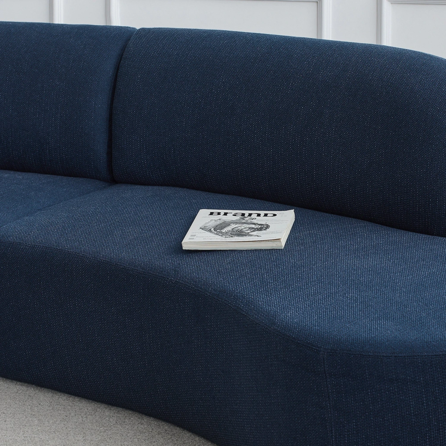 Swell Right Hand Chaise Sofa - Novatex Navy - Image 7