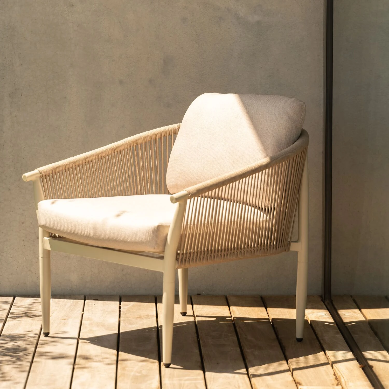 Everett Outdoor Armchair - Sand - Image 2
