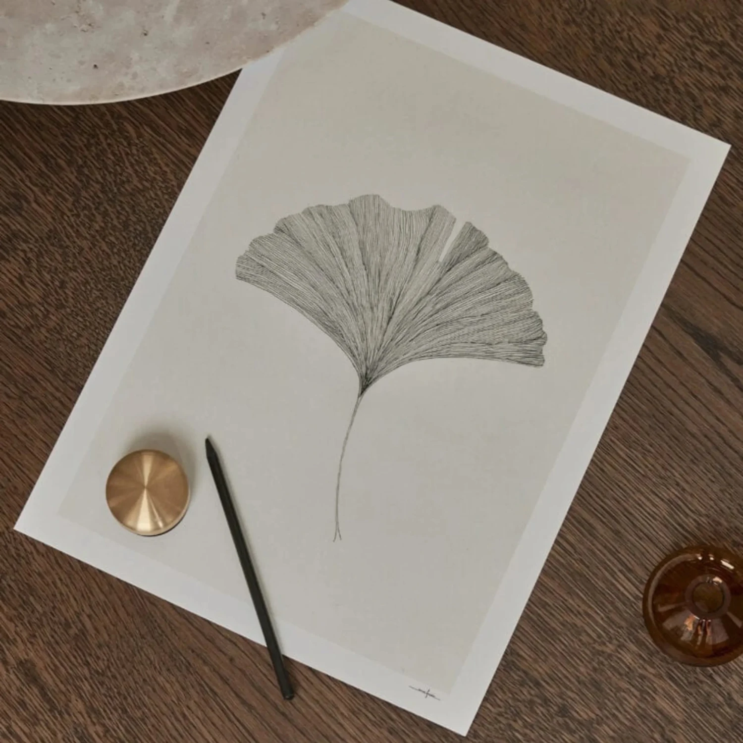 Ginkgo Leaf Print 50Cm X 70Cm - Image 4