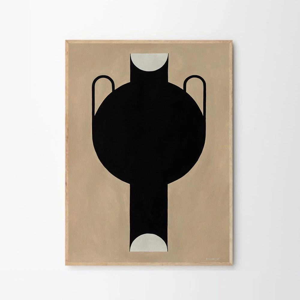 Silhouette Of A Vase Print